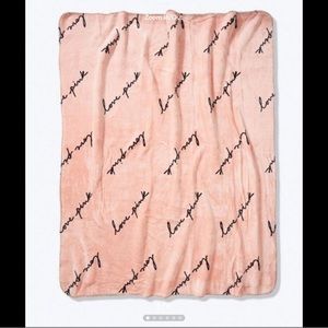 Victoria Secret PINK cozy plush blanket 60” x 50” NEW